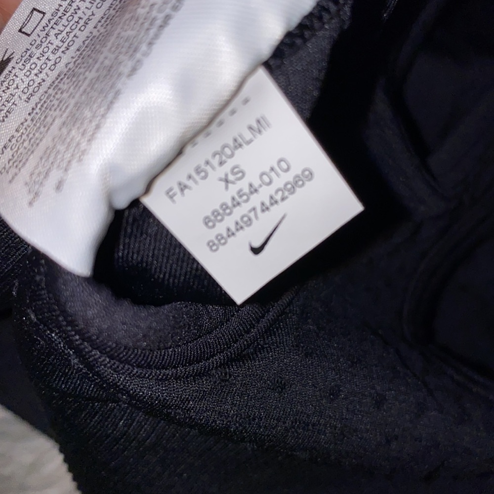 Nike Womens Dri-FIT Knit Training Bralette (XS, Black) - Picture 9 of 10